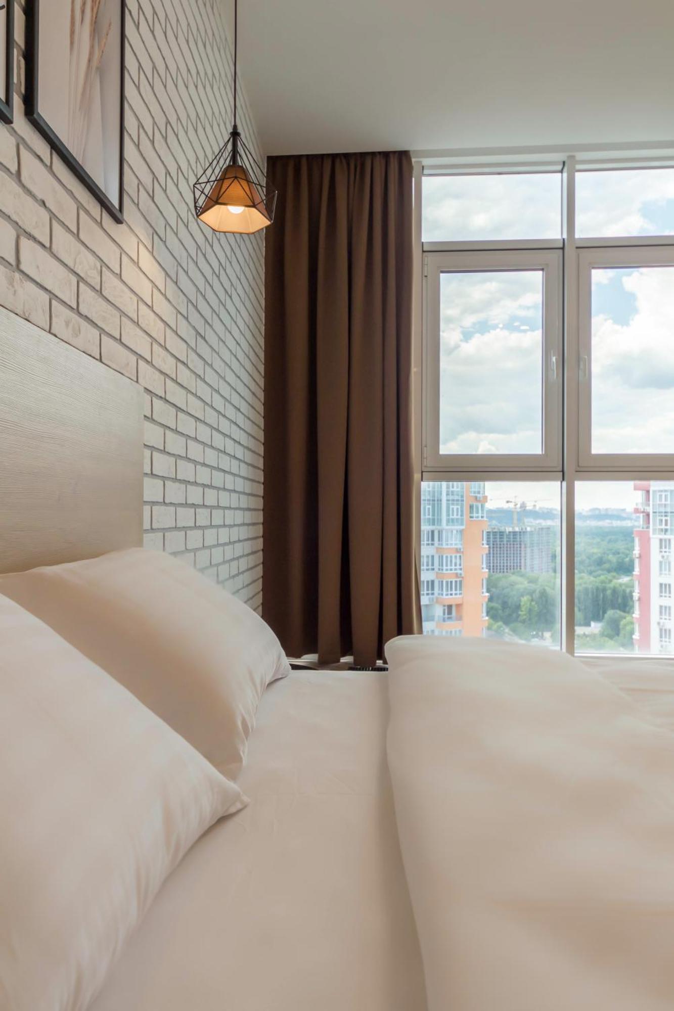 Design Apartments With Panoramic View Kijev Kültér fotó